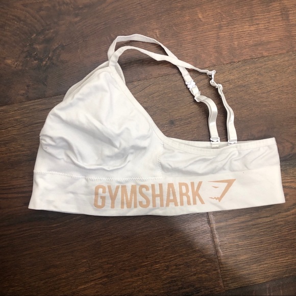 Gymshark Seamless Bralette Sports Bra White Gold L - Picture 5 of 7